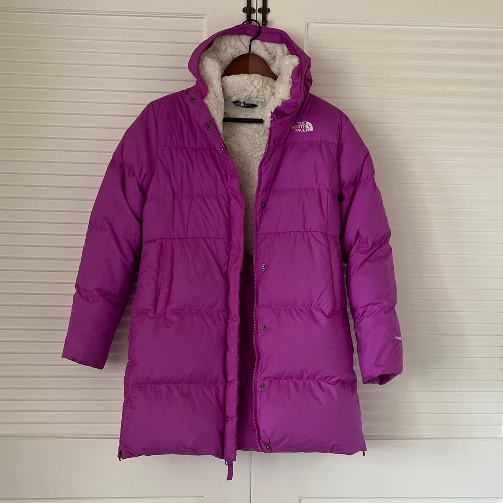 The North Face Girls Down Jacket sz 14-16 Dealio Fitted Parka
